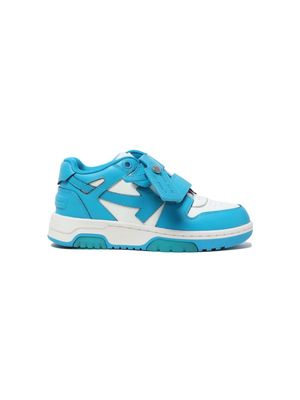 Off-White Kids panelled-design low-top sneakers - Blue