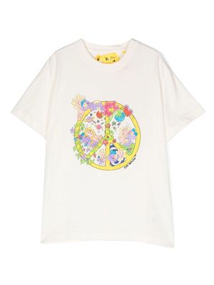 Off-White Kids Peace cotton T-shirt