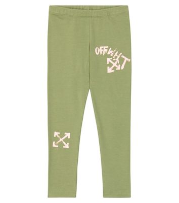 Off-White Kids Printed jersey leggings