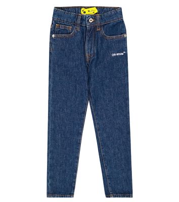 Off-White Kids Printed slim jeans