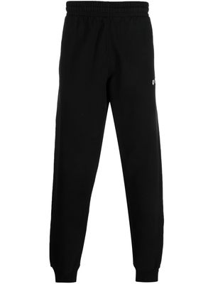 Off-White Kids straight-leg cotton sports trousers - Black