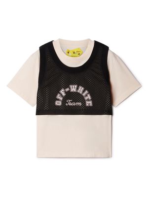 Off-White Kids Team 23 double-layer T-shirt - Pink