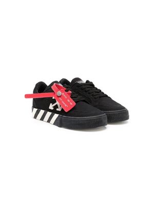 Off-White Kids Vulcanized lace-up sneakers - Black