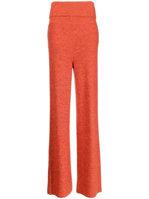 Off-White knitted track pants - Orange
