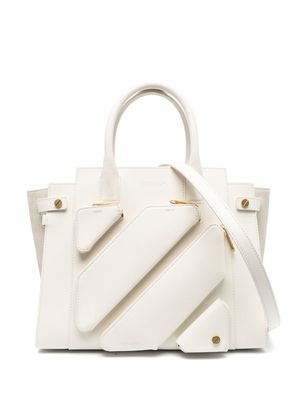 Off-White large City leather tote bag
