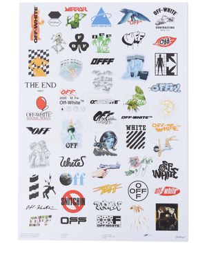 Off-White Logic logo-print poster