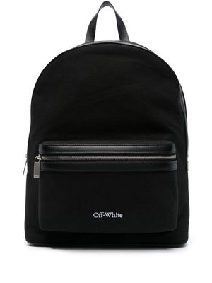 Off-White logo-embroidered backpack - 1000 BLACK NO COLOR