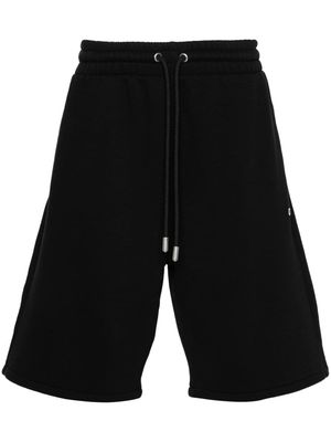Off-White logo-embroidered track shorts - Black