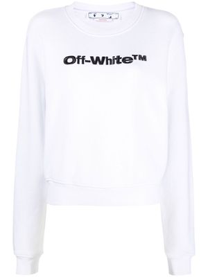 Off-White logo embroidery sweatshirt