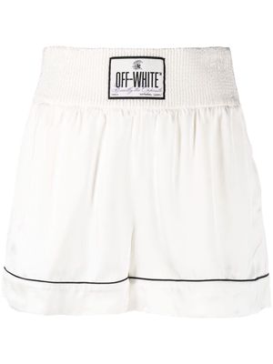 Off-White logo-patch shorts
