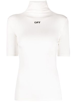 Off-White logo-print high-neck T-shirt