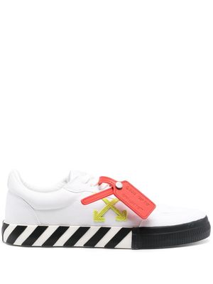 Off-White logo-print leather sneakers