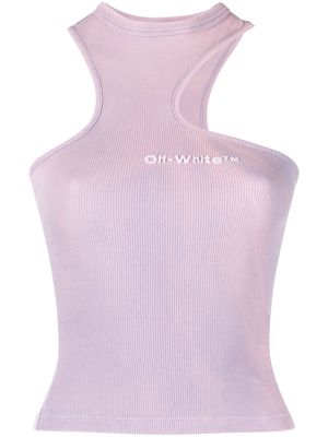 Off-White logo-print tank top - Purple