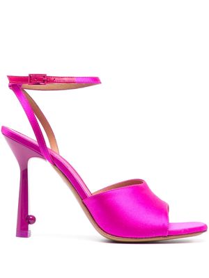 Off-White Lollipop 110mm satin sandals - Pink