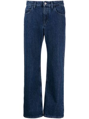 Off-White low-rise cropped straight-leg jeans - Blue