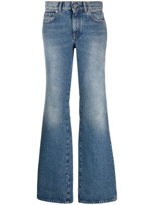 Off-White low-rise flared jeans - Blue