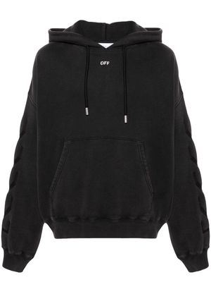 Off-White Matthew cotton hoodie - 1077 BLACK GREY