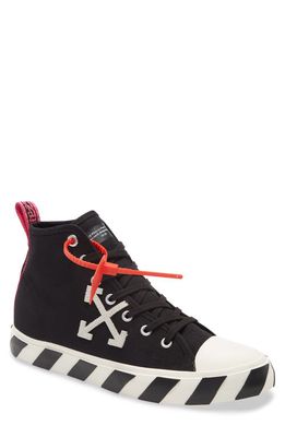 Off-White Mid Top Sneaker in Black/White