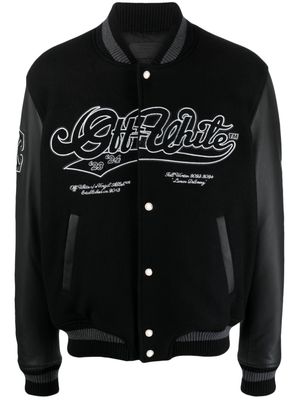 Off-White Moon embroidered bomber jacket - Black