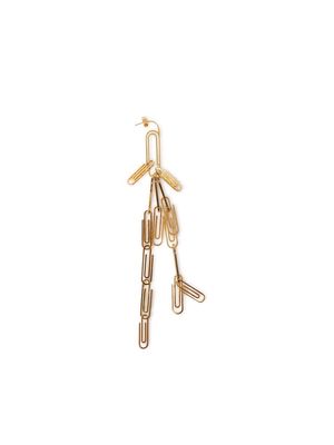 Off-White Multi Paperclip Mono earring - Gold