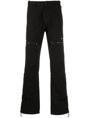 Off-White multi-pocket straight-leg jeans - 1001 BLACK WHITE