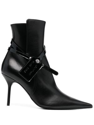 Off-White Nappa ankle boots - Black