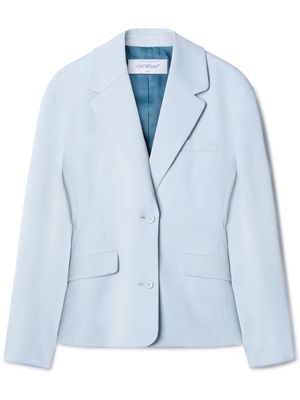 Off-White notched-lapels single-breasted blazer - Blue