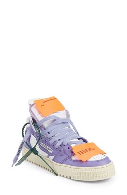 Off-White Off Court 3.0 High Top Sneaker in White Purple