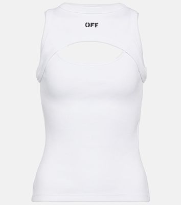 Off-White Off Stamp cotton cutout tank top