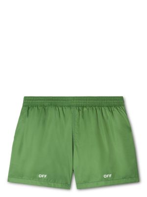 Off-White Off-stamp swim shorts - Green