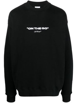 Off-White On The Go cotton sweatshirt - Black