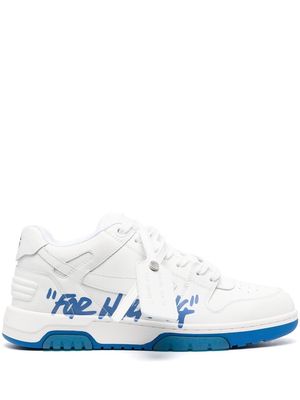 Off-White OOO 'For Walking' sneakers - WHITE BLUE