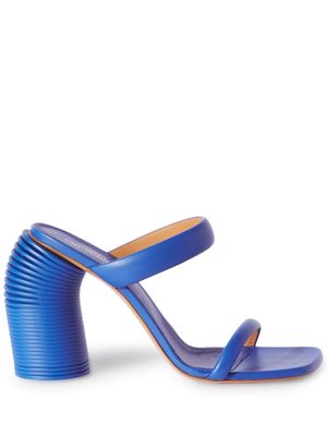 Off-White open-toe leather sandals - Blue