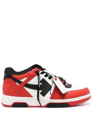 Off-White Out Of Office colour-block sneakers - 2510 RED BLACK