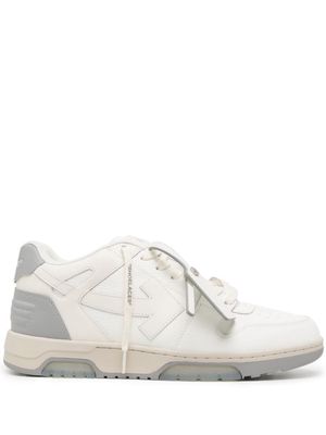 Off-White Out of Office leather sneakers - WHITE MEDIUM GREY