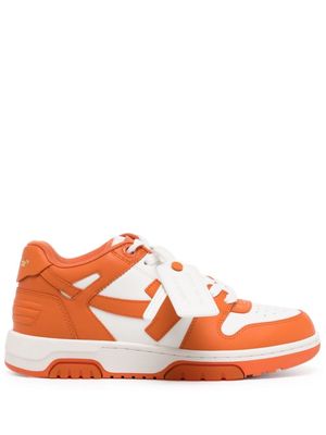 Off-White Out Of Office leather sneakers - WHITE ORANGE