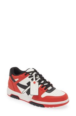 Off-White Out of Office Low Top Sneaker in Red Black