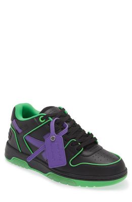 Off-White Out of Office Outline Sneaker in Green Fluo Purple