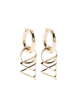 Off-White OW drop earrings - Gold