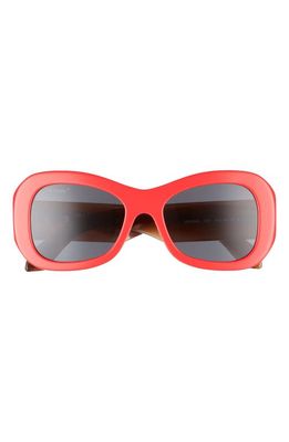 Off-White Pablo Square Sunglasses in Red Dark