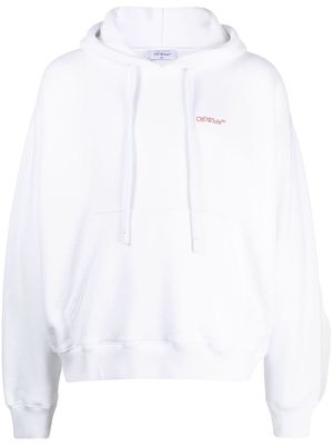 Off-White paint-print cotton hoodie