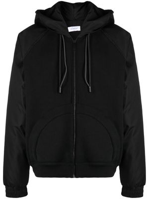 Off-White panelled drawstring-hood jacket - Black