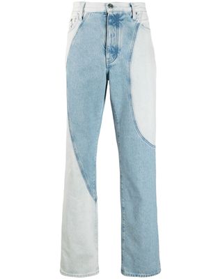 Off-White patchwork denim jeans - Blue