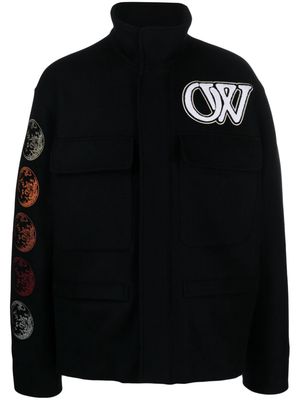 Off-White Phase Varsity wool-blend jacket - Black