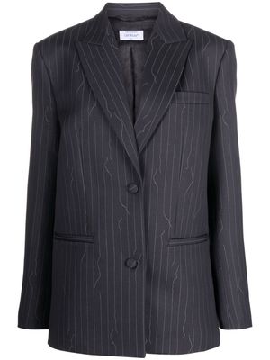 Off-White pinstripe-pattern blazer - Grey