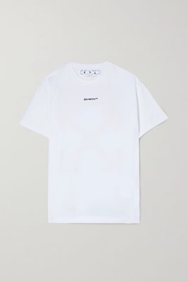 Off-White - Printed Cotton-jersey T-shirt - large