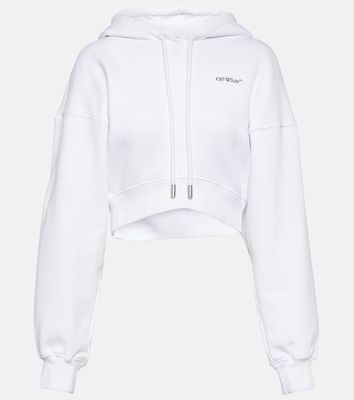 Off-White Printed cropped hoodie