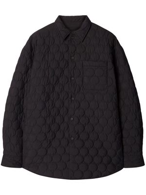 Off-White quilted collared jacket - Black