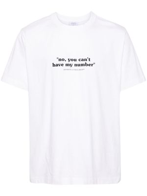 Off-White Quote Number cotton T-shirt
