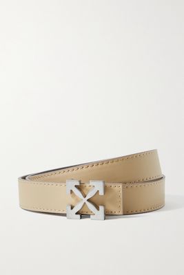 Off-White - Reversible Leather Belt - Brown